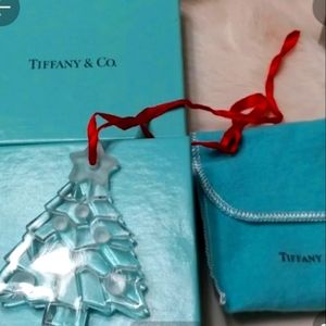 Tiffany crystal Christmas tree ornament